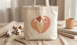 Beige Canvas Bag