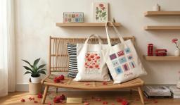 Beige Canvas Bag