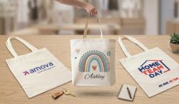 Beige Canvas Bag