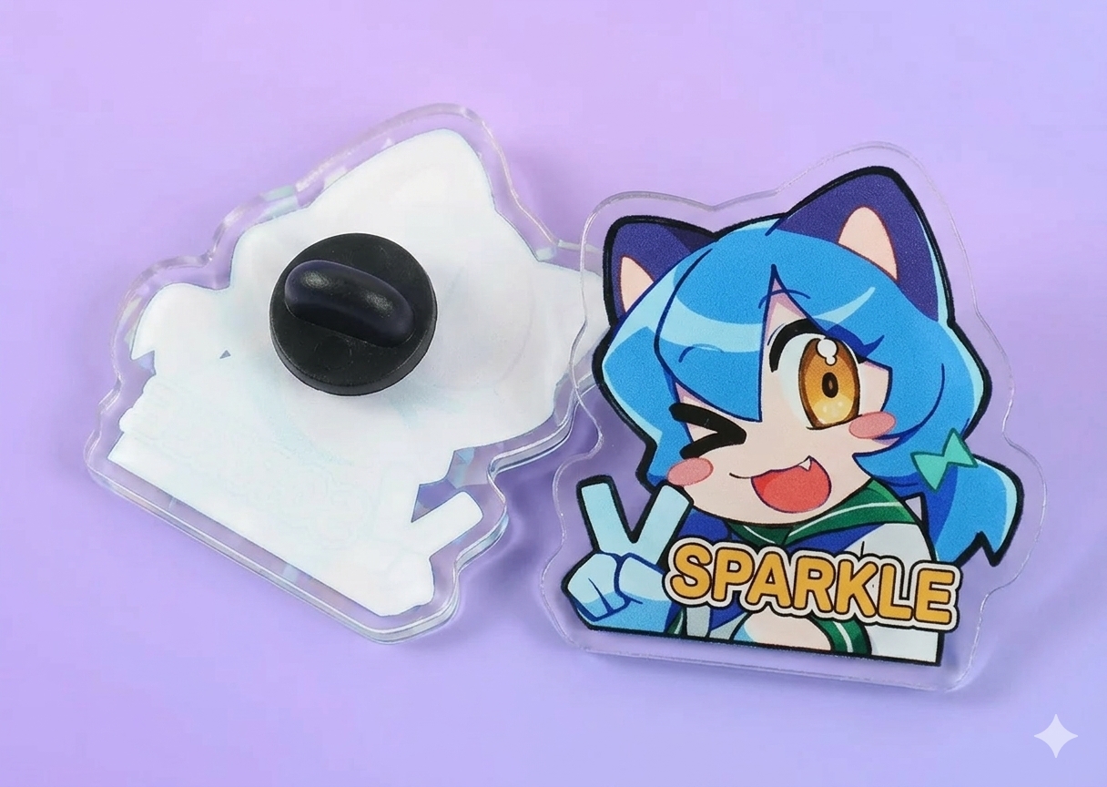 Custom Acrylic Pins for Creative Logo and Artwork Designs