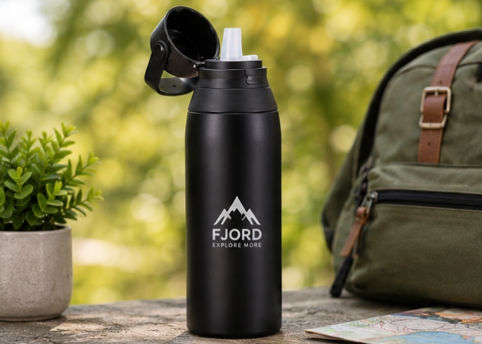 500ml Brit Stainless Steel Insulated Water Bottle with Straw
